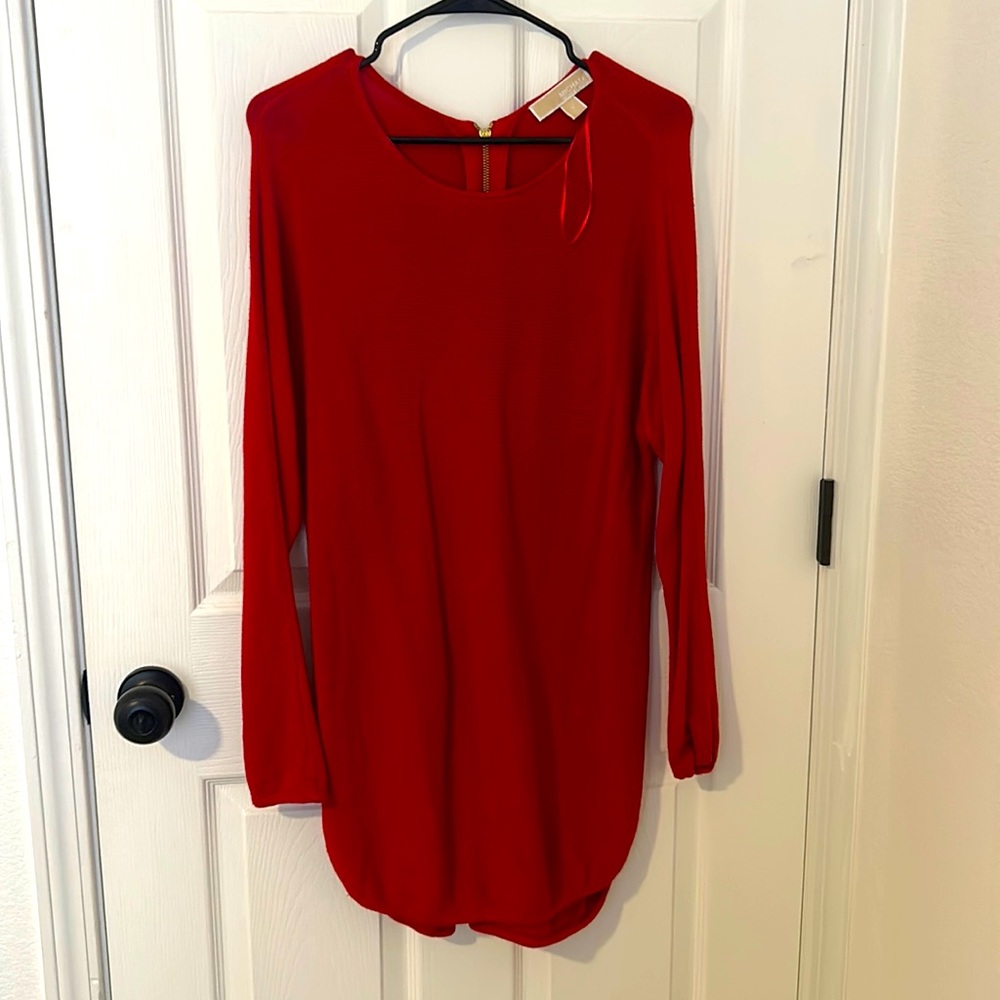 Womens red michael kohrs sweaters